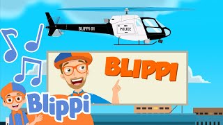 Blippi Helicopter Song 🚁  BLIPPI  Educational Songs For Kids [upl. by Aceissej]