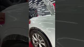 How to install paint protection film AudiQ3 ytshorts autodetailing [upl. by Acnairb142]