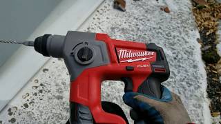 Milwaukee Cordless M12 Fuel SDS Hammer Drill Review [upl. by Cichocki]