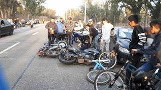 Se le fue la moto Sobre el Público en las picadas de los bosques de Ezeiza El Fanta del tw [upl. by Trinee]