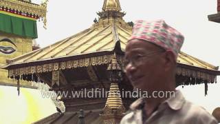 Swayambhunath Stupa in Kathmandu  Nepal [upl. by Galligan]