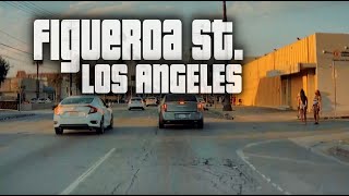 Real Street Life Road Trip Video Figueroa Street in South LA [upl. by Lessirg727]