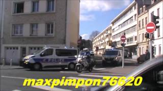 Convoi Police x6  POLICE NATIONALE CAEN 14 [upl. by Zima462]