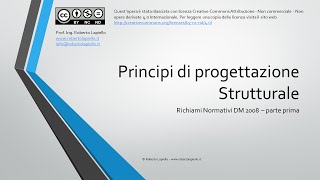 Principi di Progettazione Strutturale  Prima parte [upl. by Godrich500]