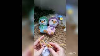 Mini Pinguini Tutorial  1 Partejucariicrosetate zinacrochettricot amigurumi tutorial [upl. by Llenil231]