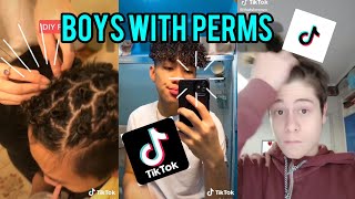 BOYS GETTING PERMS👦✂  2020 TIKTOK COMPILATIONS [upl. by Merideth966]