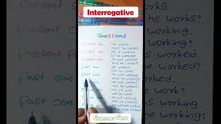 Interrogative Tense  Learn English Grammar 📚 [upl. by Melina]