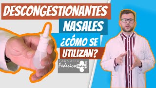 Descongestionantes nasales ¿Cómo funcionan [upl. by Sonja]