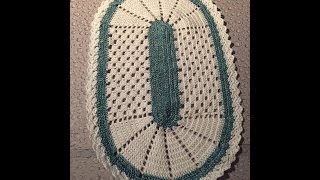 Tuto tapis Napperon ovale au crochet [upl. by Saylor]