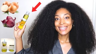 2 WAYS TO MAKE ONION OIL FOR MASSIVE HAIR GROWTH  HOW TO USE ONION OIL FOR EXTREME HAIR GROWTH [upl. by Nylarej]