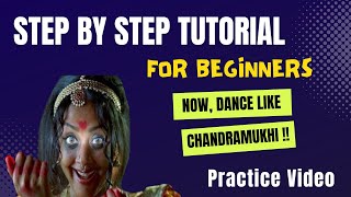 Ra ra song chandramukhi bharatanatyam steps tutorial  Practice Video [upl. by Rema625]