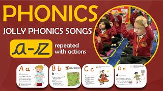 All Jolly Phonics Songs az  Repeated with Actions  Alphabetical Order  Belgrave Phonics [upl. by Ennailuj752]