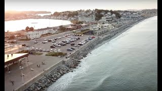 Nantasket Beach  Hull Ma  Sunset High Tide Drone Flight  DJI Mavic Pro [upl. by Ailehpo]