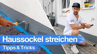 Haussockel streichen  Tipps und Tricks vom Wandprofi [upl. by Nela]