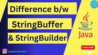 Difference between StringBuffer and StringBuilder in Java [upl. by Ominorej535]