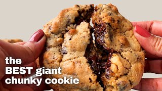 The BEST Chunky Cookie Recipe Ever Karamel Bakery Chocolate Chip Cookie Giant Levain Style Cookies [upl. by Novyar134]