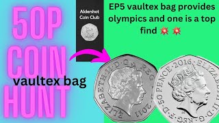 50P COIN HUNT BK2 EP5 VAULTEX PROVIDES A RARE OLYMPIC AND 2 OTHER NEW COINS FOR THE BOOK 💥 💥 💥 [upl. by Aina]