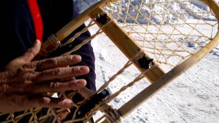 Ice cleats for wooden snowshoes [upl. by Vernor]