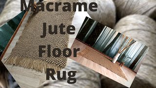 Macrame Jute Rug from rope to rug  size 120 x 80 cm [upl. by Nymrak]