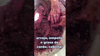 Morcilla hecha con tripas de cerdo 🐷 Sangre poleo empella arroz 🌾 y arveja 🫛deli morcillas [upl. by Haggai73]