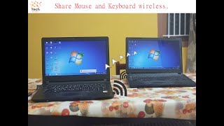 How to work with two computers using one mouse and keyboard  wireless  tech stream [upl. by Nailliw]