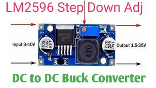 DC to DC Buck Converter Lm 2596 Step down adjustable 3 Ampere [upl. by Debbra613]