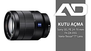 Sony SEL FE 2470 mm F4 ZA OSS VarioTessar® T Lens Kutu Açma [upl. by Anwahsal]