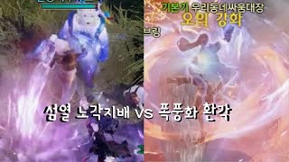 섬열 노각지배 vs 폭풍화 환각 배마 딜대결 [upl. by Atews]