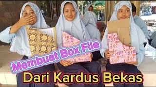 Membuat Box File Dari Kardus Bekas  DIY Craft [upl. by Hernandez]