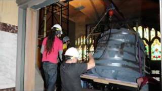 Raising a SpermWhale Skull Up Four Floors TimeLapse [upl. by Calisa]