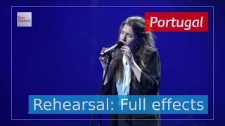 Salvador Sobral Luísa Sobral  Amar Pelos Dois  Portugal  Rehearsal Full Effects  ESC2017 [upl. by Kurland]