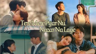 Tere mere pyar nu nazar na lage  Korean mix  Multicouple [upl. by Pengelly689]