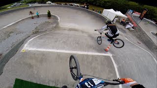 Full lap around the BMX track in Besançon with Niek Kimmann [upl. by Akienat]