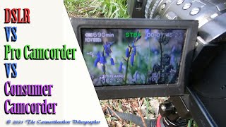 DSLR vs Pro Camcorder vs Consumer Camcorder for Close Up Video [upl. by Alurta]