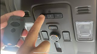 How to Program ChevyGMC Overhead Garage Door Buttons 2024 Tahoe [upl. by Druce]