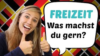 GERMAN LESSON 50 Was machst du in deiner Freizeit  German freetime Vocabulary [upl. by Vidovik]