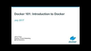 Docker 101 Introduction to Docker [upl. by Uokes]