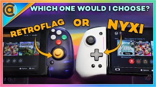 Retroflag Nintendo Switch Controller Review AND versus Nyxi joycon [upl. by Yremogtnom]