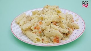 How To Make White Sauce Pasta  POPxo [upl. by Eicak]