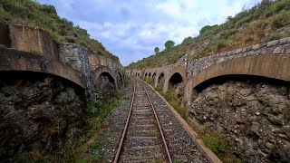 Driver’s Eye View France  Le Train Rouge  Rivesaltes to Axat  Part 1 Rivesaltes to Maury [upl. by Assirk]