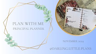 Principal Planner Plan with Me  Live Love Posh Moody Blooms amp Weekly Overview Layout [upl. by Siduhey]