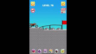 Draw Bridge Puzzle Game Level 78 drawbridge bike [upl. by Droffig40]