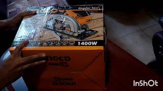 INGCO CS 18528 Circular saw unboxing [upl. by Nimaynib]