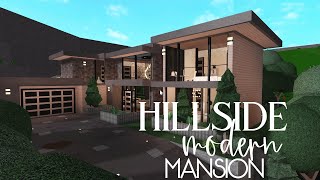 Hillside Modern Mansion l Bloxburg l Speedbuild l Roblox [upl. by Jefferey]