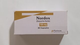 Nordox  Doxycycline  100 mg capsules price in Pakistan  Doxycycline uses [upl. by Enogitna]