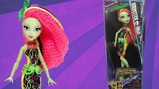 MONSTER HIGH ELECTRIFIED VENUS DOLL REVIEW  HAIR RAISING GHOULS [upl. by Saltsman]