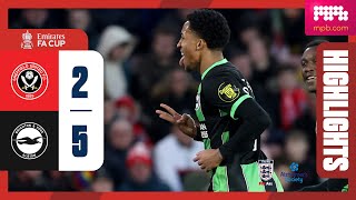 FA Cup Highlights Sheffield United 2 Albion 5 [upl. by Isyad839]