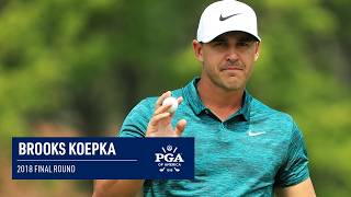 Brooks Koepka STORMS to the title  2018 PGA Championship Round 4 [upl. by Fassold]