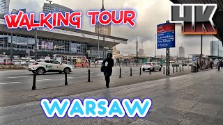 Warsaw Poland Walking Tour 4k  OLD OCHOTA AND DOWNTOWN  GoPro Hero 11 BLACK FOOTAGE [upl. by Vasya]