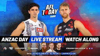 Essendon vs Collingwood Live Stream ANZAC Day Watch Along  AFL Today [upl. by Nemaj]